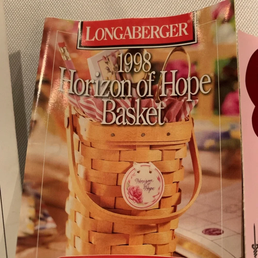 Longaberger 1998 Horizon Of Hope Cancer Basket. 4th In The Series.